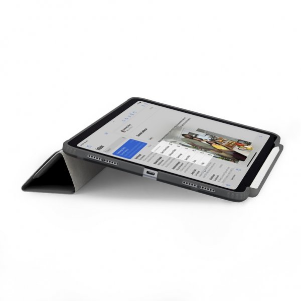 Pipetto iPad Air 13 (M2/M3/M4) Origami No3 Pencil Case harmaa