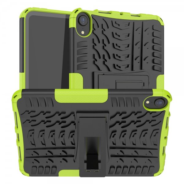 iPad mini (6. sukupolvi)/iPad mini (A17 Pro) Kuori Rengaskuvio Jalustatoiminto Vihreä