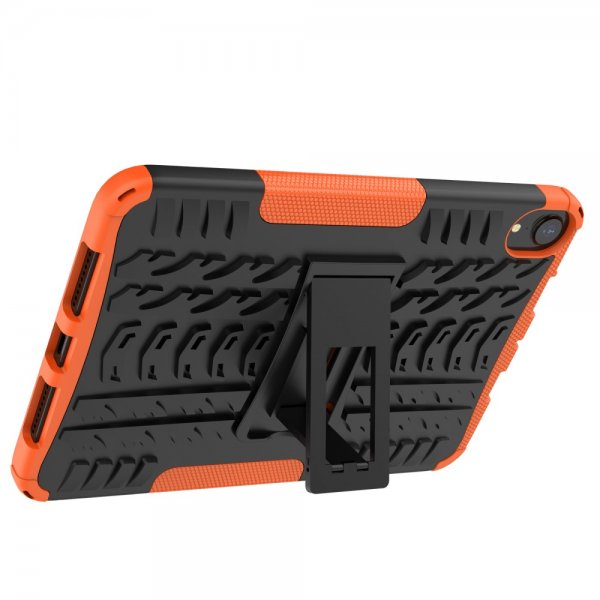 iPad mini (6. sukupolvi)/iPad mini (A17 Pro) Kuori Rengaskuvio Jalustatoiminto Oranssi