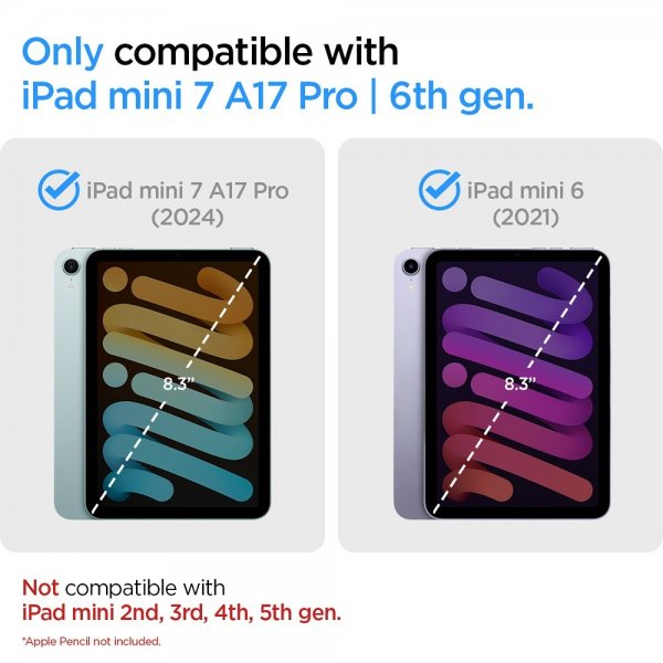 Spigen iPad mini (6. sukupolvi)/iPad mini (A17 Pro) Kuori Nano Pop Blueberry Navy
