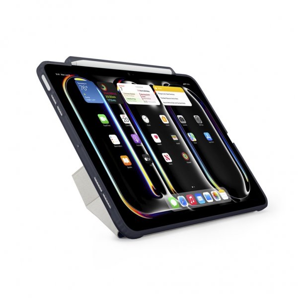 Pipetto iPad Pro 11 (M4/M5) Suojakotelo Origami No3 Pencil Case Tumman sininen