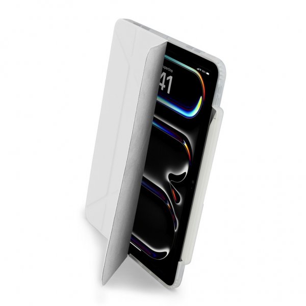 Pipetto iPad Pro 11 (M4/M5) Kotelo Origami No3 Pencil Case Valkoinen