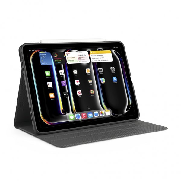 Pipetto iPad Pro 11 (M4/M5) Suojakotelo Origami No5 Rotating Folio Case Musta
