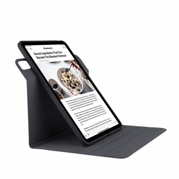 Pipetto iPad Pro 11 (M4/M5) Suojakotelo Origami No5 Rotating Folio Case Musta