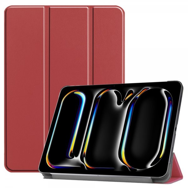 iPad Pro 11 (M4/M5) Kolmiosainen suojakotelo Punainen