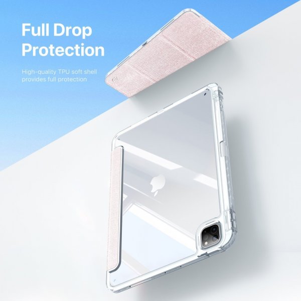 Dux Ducis iPad Pro 11 (M4/M5) -suojakotelo, UNID-sarja, vaaleanpunainen