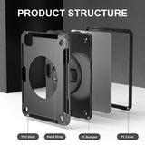 4smarts iPad Pro 11 (M4/M5) Kuori Rugged Kotelo Grip Musta