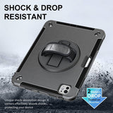 4smarts iPad Pro 11 (M4/M5) Kuori Rugged Kotelo Grip Musta
