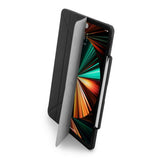 Pipetto iPad Pro 12.9 (sukupolvi 4/5/6) Origami No3 Pencil -suojakuori, musta