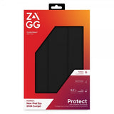 ZAGG iPad Pro 13 (M4/M5) Folio Crystal Palace -suojakotelo, musta/läpinäkyvä