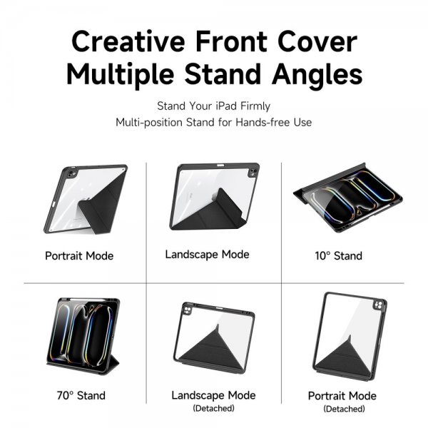 Dux Ducis iPad Pro 13 (M4/M5) Fodral Magi Series Musta