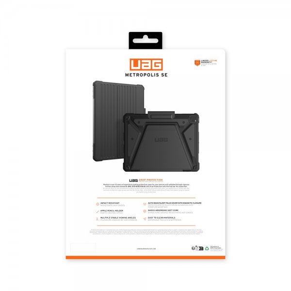 Urban Armor Gear (UAG) iPad Pro 13 (M4/M5) Suojakotelo Metropolis SE Musta
