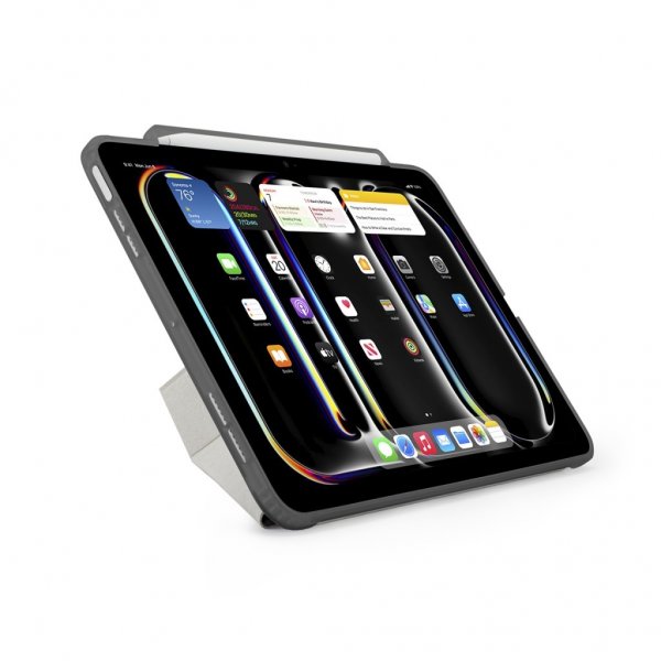 Pipetto iPad Pro 13 (M4/M5) -suojakotelo Origami No3 Pencil Case, harmaa