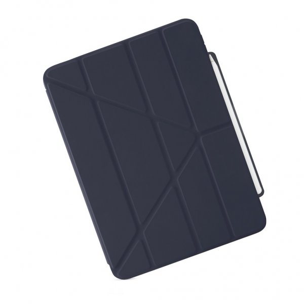 Pipetto iPad Pro 13 (M4/M5) -suojakotelo Origami No3 Pencil Case, tummansininen