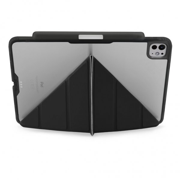 Pipetto iPad Pro 13 (M4/M5) Suojakotelo Origami No3 Pencil Case Musta
