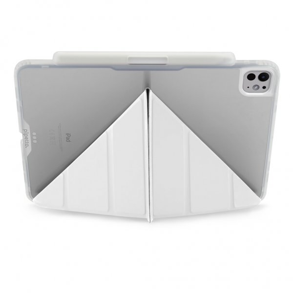 Pipetto iPad Pro 13 (M4/M5) Suojakotelo Origami No3 Pencil Case Valkoinen