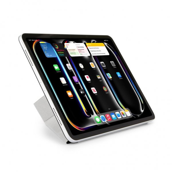 Pipetto iPad Pro 13 (M4/M5) Kotelo Origami No4 Slim Folio Case Musta