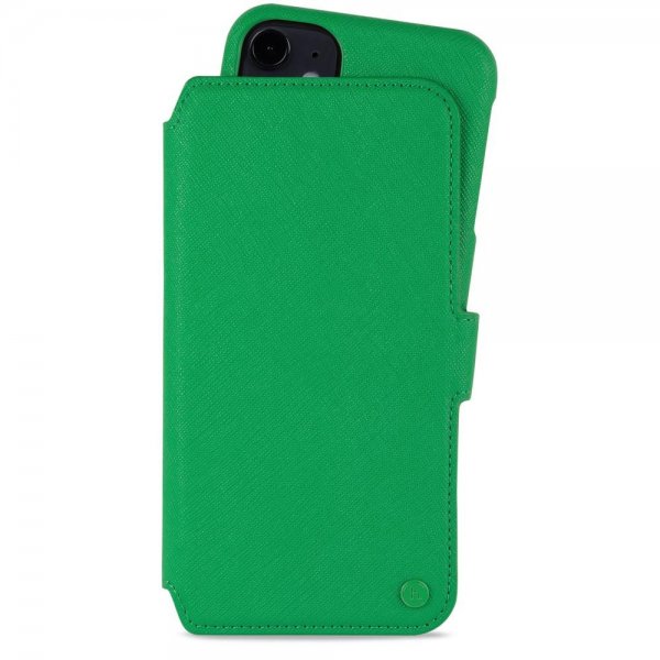 holdit iPhone 11 -lompakkokotelo, magnetti, Stockholm, Grass Green