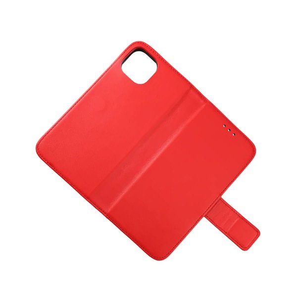 Rvelon iPhone 11 -kotelo, aitoa nahkaa, punainen