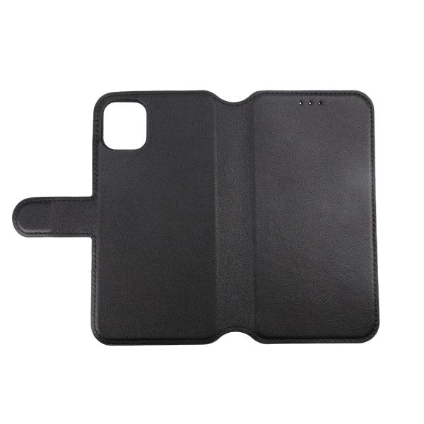 Rvelon iPhone 11 Kotelo Aidosta Nahasta Musta