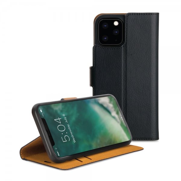 Xqisit iPhone 11 Pro Slim Wallet Selection -kotelo, musta