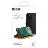 Xqisit iPhone 11 Pro Slim Wallet Selection -kotelo, musta