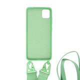 iPhone 11 Pro Max Silikonikuori kaulanauhalla Vihreä