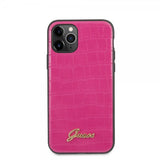 Guess iPhone 11 Pro Max Suojakuori Croco Pinkki