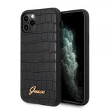 Guess iPhone 11 Pro Max Suojakuori Croco Musta