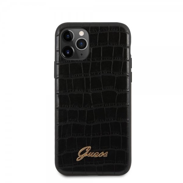 Guess iPhone 11 Pro Max Suojakuori Croco Musta