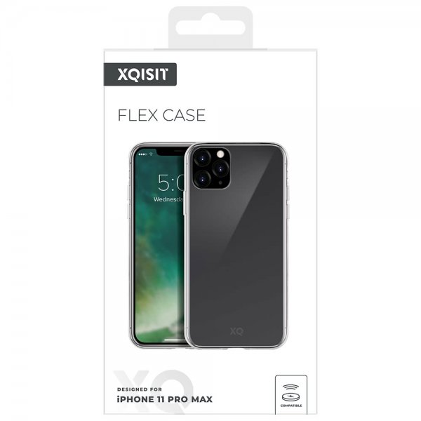 Xqisit iPhone 11 Pro Max -kuori Flex Case Läpinäkyvä