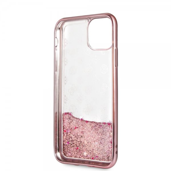 Guess iPhone 11 Pro Max Kuori Glitter Rose Gold