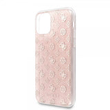 Guess iPhone 11 Pro Max Kuori Glitter Hearts Rosa