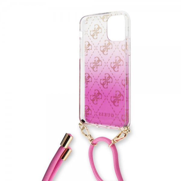 Guess iPhone 11 Pro Max -kuori Gradient Cover, vaaleanpunainen