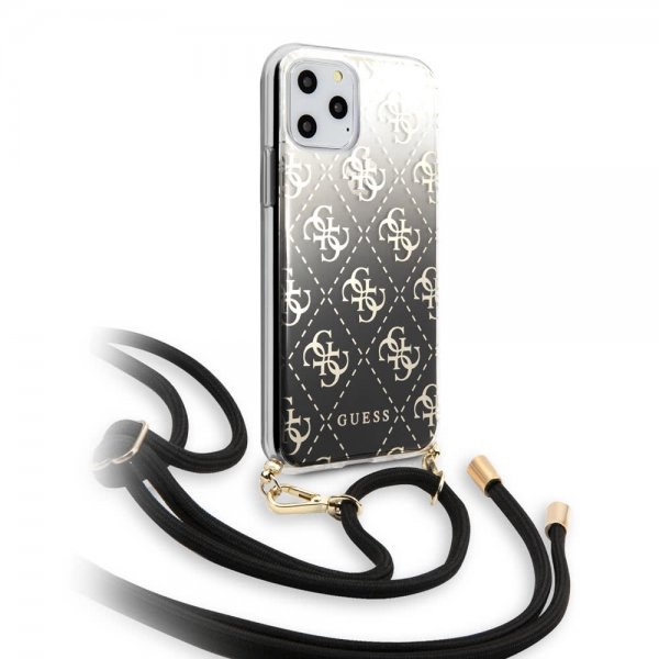 Guess iPhone 11 Pro Max Kuori Gradient Cover Musta