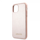 Guess iPhone 11 Pro Max Kuori Nahkarakenne Ruusukulta