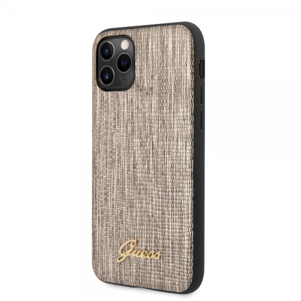 Guess iPhone 11 Pro Max Suojakuori Lizard Kulta