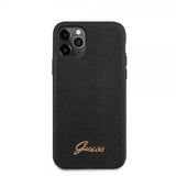 Guess iPhone 11 Pro Max kuori Lizard Musta