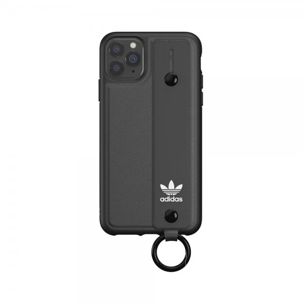 Adidas iPhone 11 Pro Max -kuoret TAI Hand Strap Case Musta