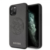 Guess iPhone 11 Pro Max Kuori Saffiano Cover Musta
