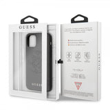 Guess iPhone 11 Pro Max Kuori Saffiano Cover Musta