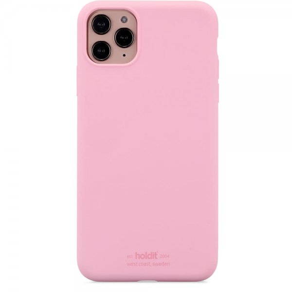 holdit iPhone 11 Pro Max Silikonikuori Vaaleanpunainen