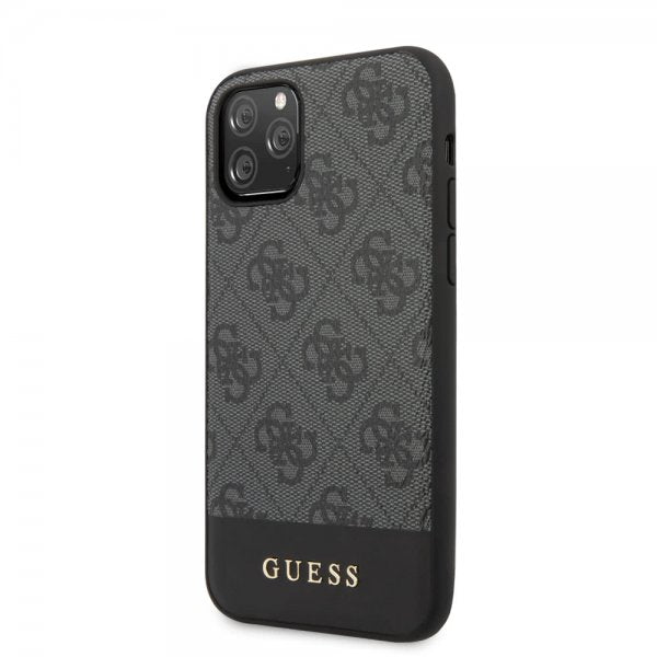 Guess iPhone 11 Pro Max -kuoret, Stripe Cover, harmaa