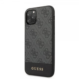 Guess iPhone 11 Pro Max -kuoret, Stripe Cover, harmaa