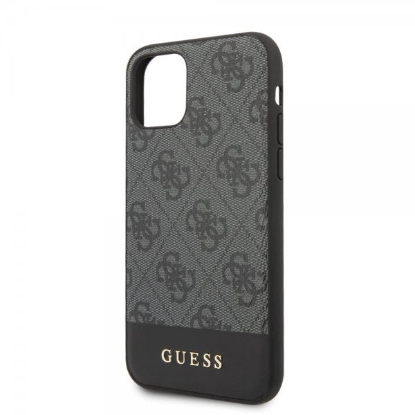 Guess iPhone 11 Pro Max -kuoret, Stripe Cover, harmaa
