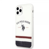 U.S. Polo iPhone 11 Pro Max -kuori, kolmivärinen valkoinen