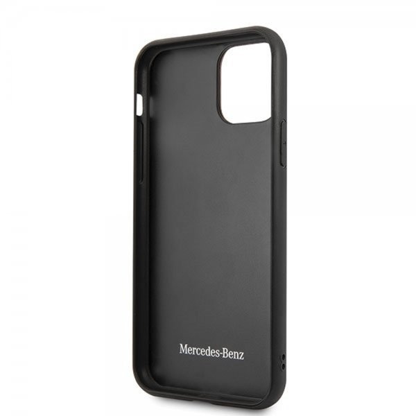 Mercedes Benz iPhone 11 Pro Max -kuori, Wood Line Pähkinäpuu