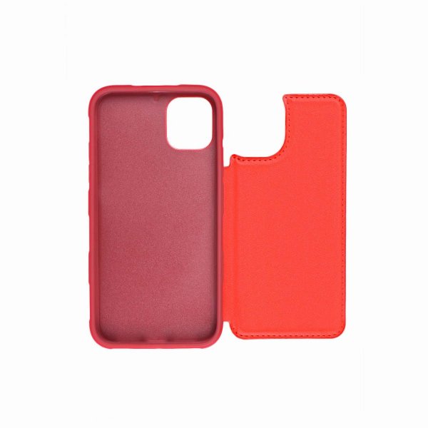 iPhone 11 Pro Max -kotelo, taitettava korttipidike, punainen