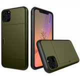 iPhone 11 Pro Kuori Card Slide Vihreä