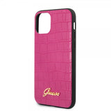 Guess iPhone 11 Pro Kuori Croco Pinkki